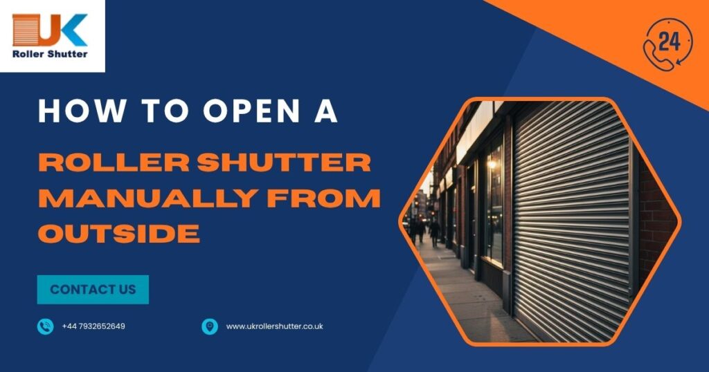 How to Open a Roller Shutter Manually from Outside